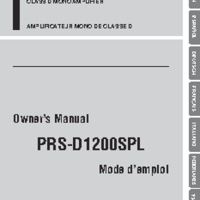 PIONEER PRS-D1200SPL