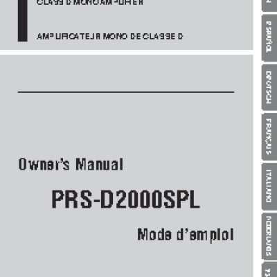 PIONEER PRS-D2000SPL