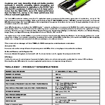 PNY Tesla K80M GPU computing card 24GB PCIE (TCSK80M-PB)