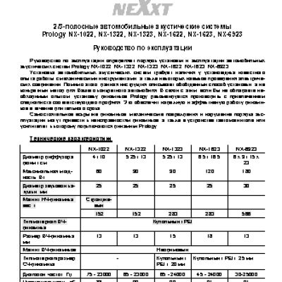 PROLOGY NX-1323 MkIII
