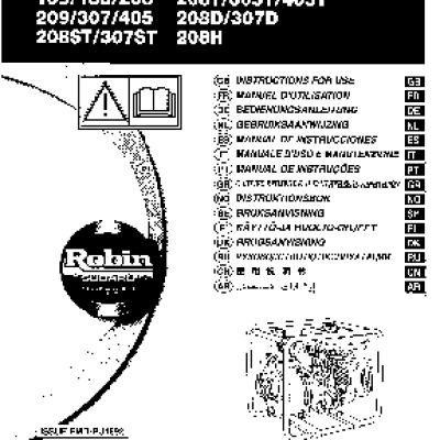 ROBIN SUBARU PTG307D