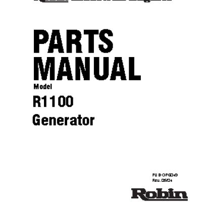 ROBIN SUBARU R1100/60Hz