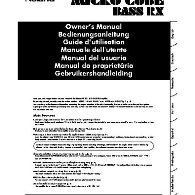 ROLAND MicroCube Bass RX