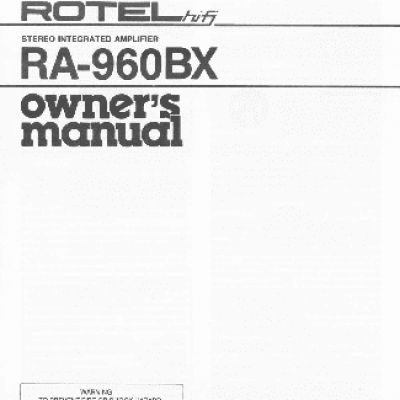 ROTEL RA960BX