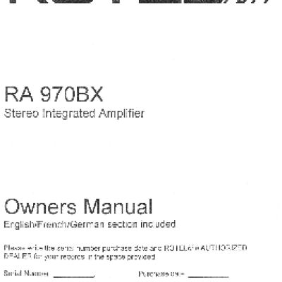 ROTEL RA970BX