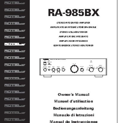 ROTEL RA985BX