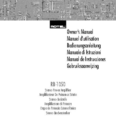 ROTEL RB-1050
