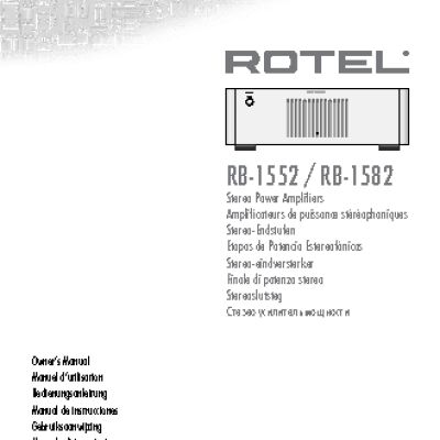 ROTEL RB-1582 MKII