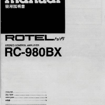 ROTEL RC980BX