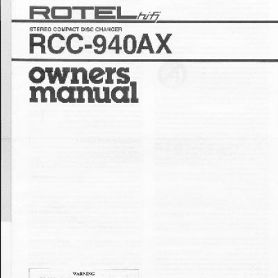ROTEL RCC940AX
