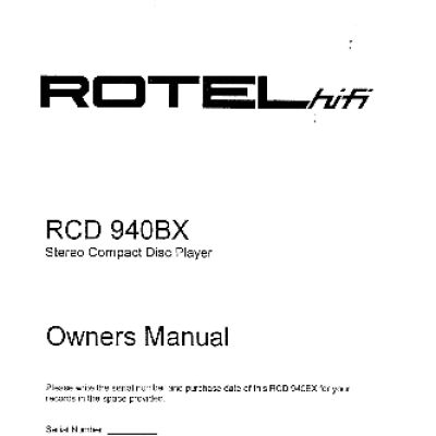 ROTEL RCD940BX