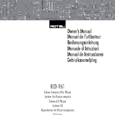 ROTEL RCD961