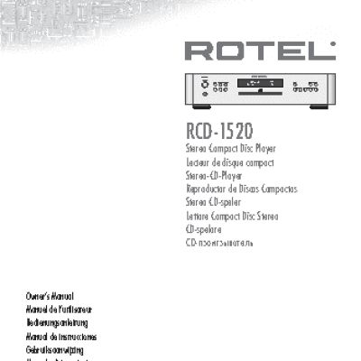 ROTEL RCD-1520