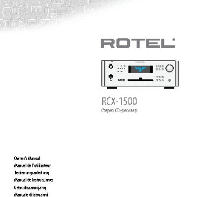 ROTEL RCX-1500