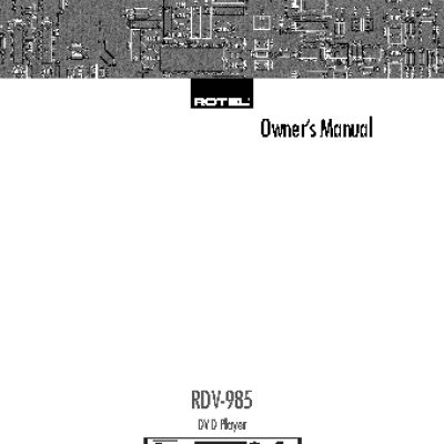 ROTEL RDV985