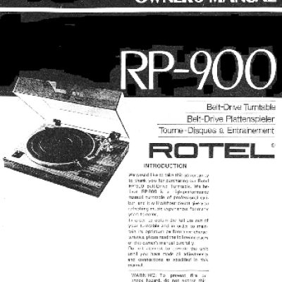 ROTEL RP900
