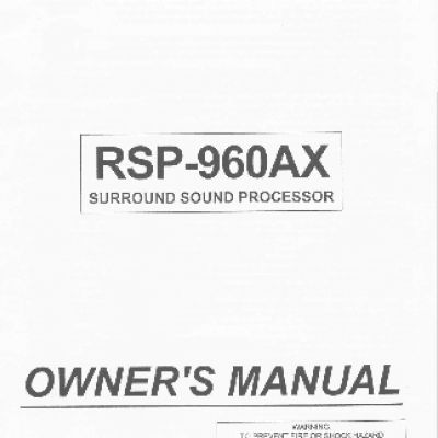 ROTEL RSP960AX