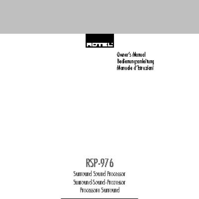 ROTEL RSP976