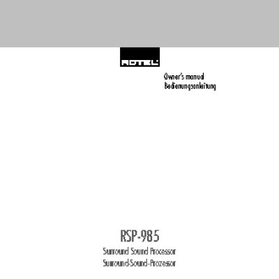ROTEL RSP985