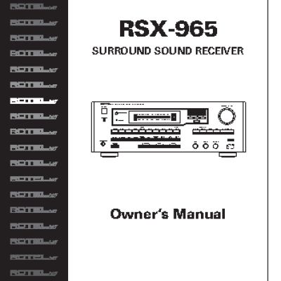 ROTEL RSX965