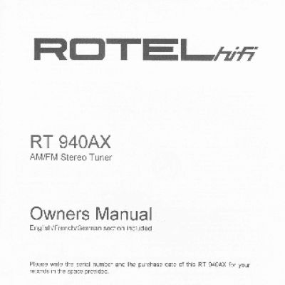 ROTEL RT940AX