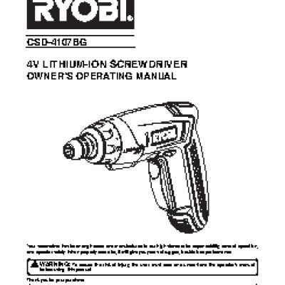 RYOBI CSD4107BG