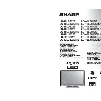 SHARP LC-40(46)(52)LE822ERU