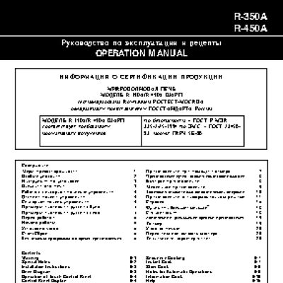 SHARP R-350A / R-450A