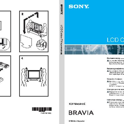 SONY BRAVIA KLV-W40A10E