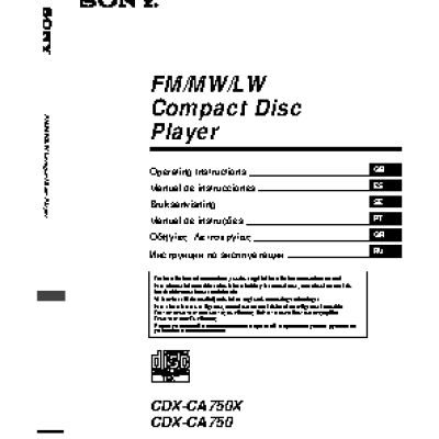 SONY CDX-CA750(X)