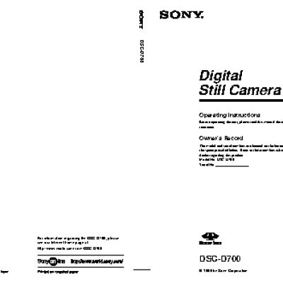 SONY Cyber-Shot DSC-D700