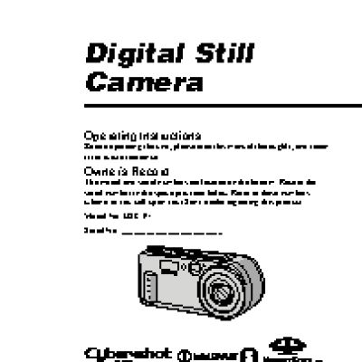 SONY Cyber-Shot DSC-P1