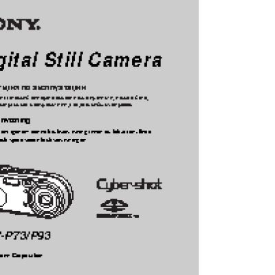 SONY Cyber-Shot DSC-P73