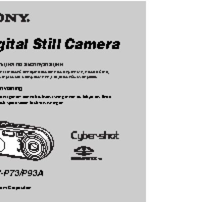 SONY Cyber-Shot DSC-P93A