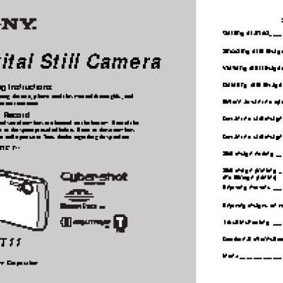 SONY Cyber-Shot DSC-T11