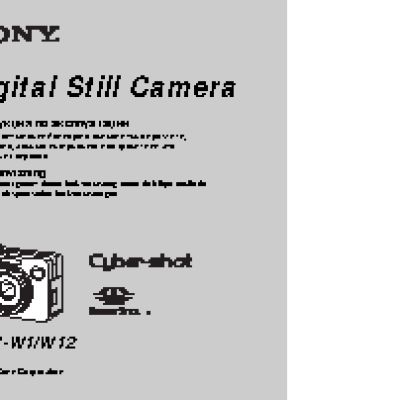 SONY Cyber-Shot DSC-W1