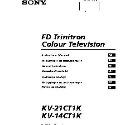 SONY FD TRINITRON KV-14CT1K