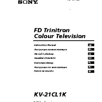 SONY FD TRINITRON KV-21CL1K