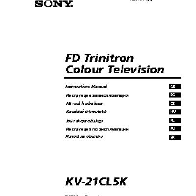 SONY FD TRINITRON KV-21CL5K