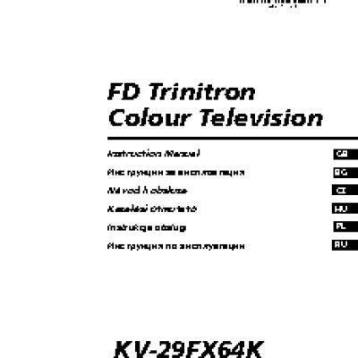 SONY FD TRINITRON KV-29FX64K