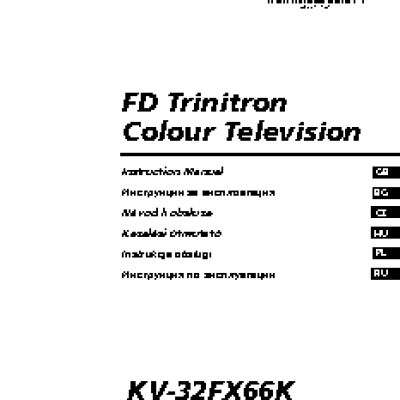 SONY FD TRINITRON KV-32FX66K