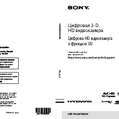 SONY HDR-TD20VE