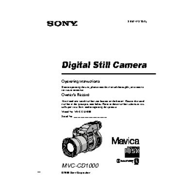 SONY MVC-CD1000