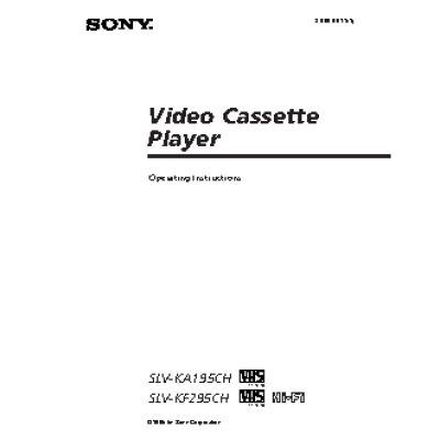 SONY SLV-KF295ME