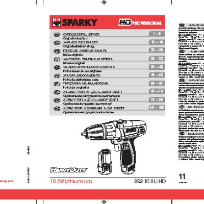 SPARKY BR2 10, 8Li HD