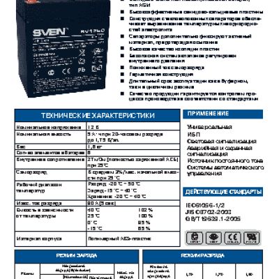 SVEN SV1250 5Ah