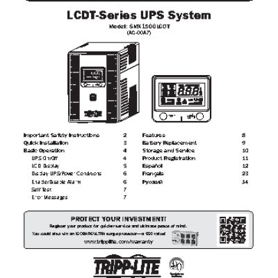 TRIPP LITE SMX1500LCDT