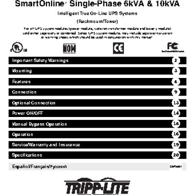 TRIPP LITE SU6000RT3UHV