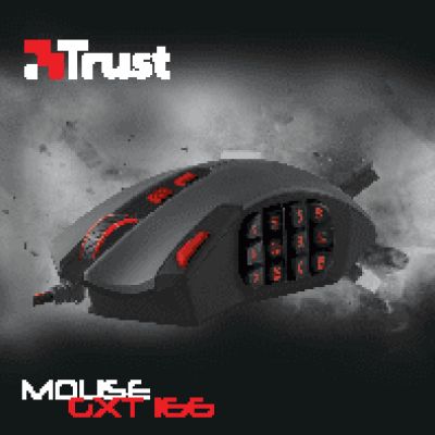 TRUST GXT 166 MMO Gaming Laser Mouse USB
