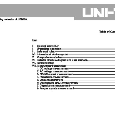 UNI-T UTM 1805A (UT805A)